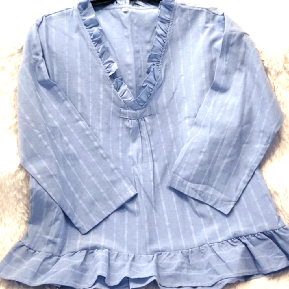 Baby Blue with light pinstripes throughout